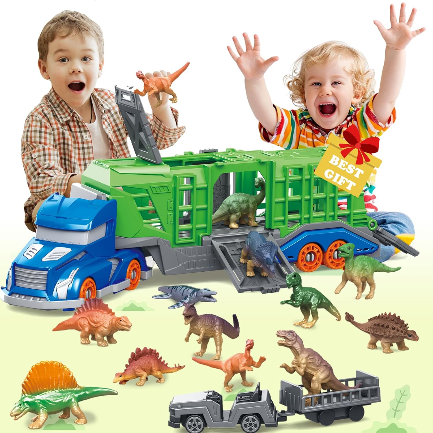 Sandbox Play Set - مجموعة ألعاب مركبات نقل الحيوانات على