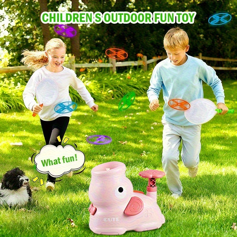 Kids Toys Elephant - لعبة إطلاق هوائي للأطفال، قرص طائر