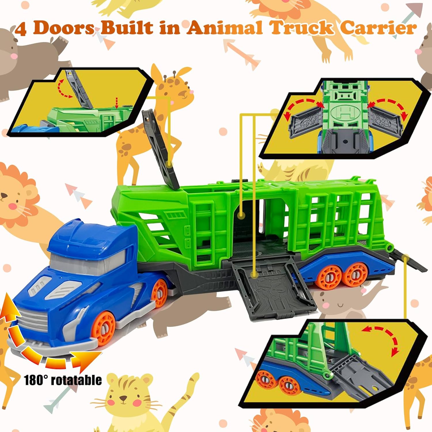 مجموعة ألعاب مركبات نقل الحيوا - مراجعة Sandbox Play Set وسعره