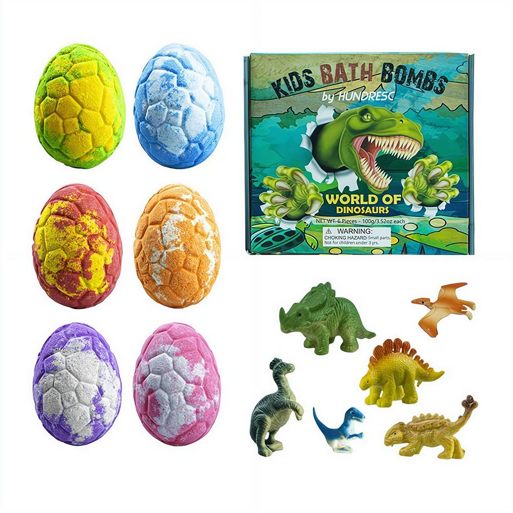 6 قطع من قنابل الاستحمام على ش - مراجعة Kids Toys Dinosaur وسعره