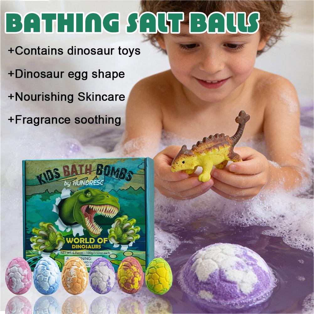 6 قطع من قنابل الاستحمام على ش - مراجعة Kids Toys Dinosaur وسعره