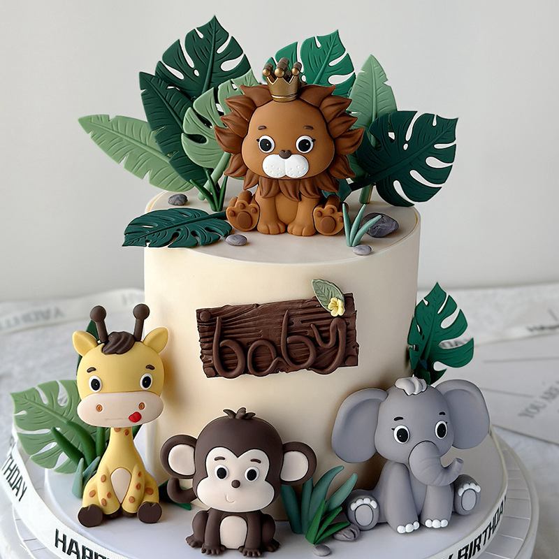 الغابة سفاري الحيوان دمية كعكة - مراجعة Kids Toys Elephant وسعره