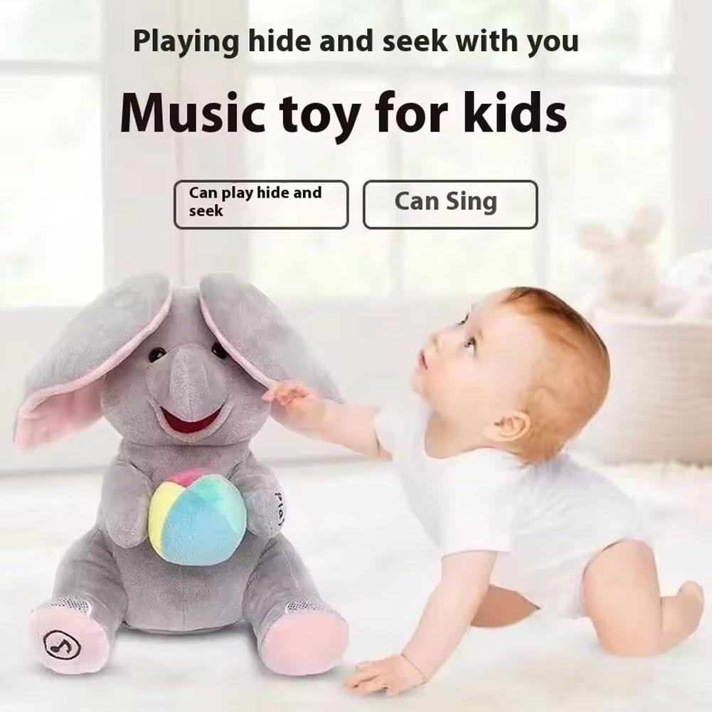 دمية فيل محشوة للعب الاختباء م - مراجعة Kids Toys Elephant وسعره